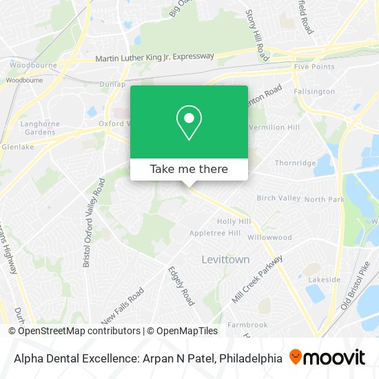 Mapa de Alpha Dental Excellence: Arpan N Patel
