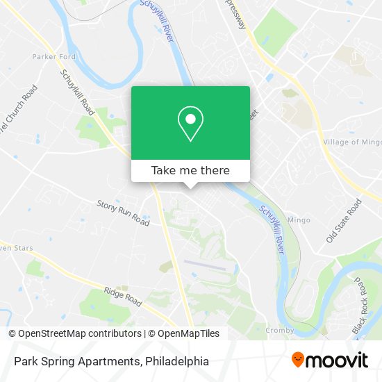 Park Spring Apartments map