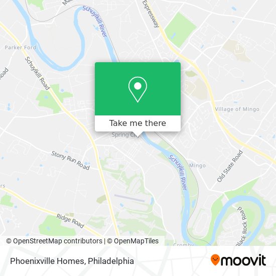 Mapa de Phoenixville Homes