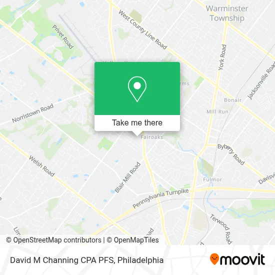 David M Channing CPA PFS map