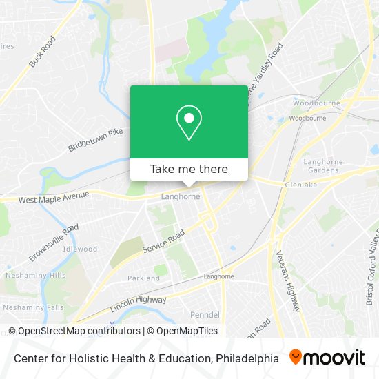 Center for Holistic Health & Education map