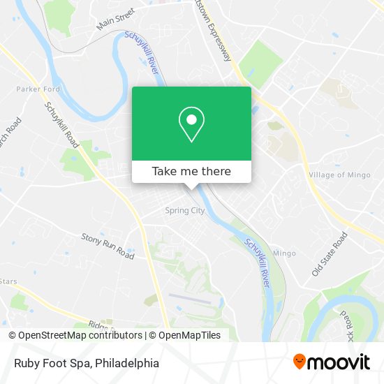 Ruby Foot Spa map