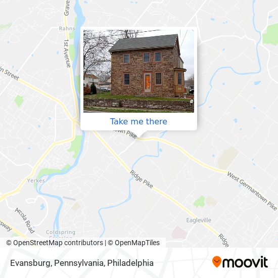 Evansburg, Pennsylvania map