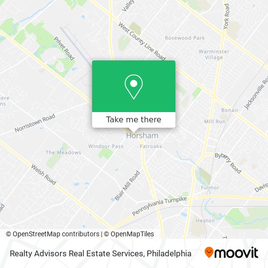 Mapa de Realty Advisors Real Estate Services