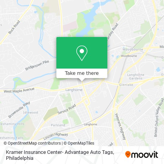 Kramer Insurance Center- Advantage Auto Tags map