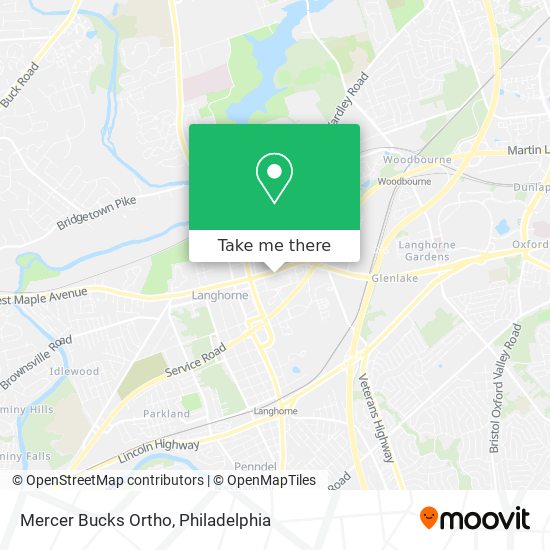 Mapa de Mercer Bucks Ortho