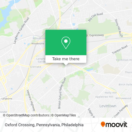 Oxford Crossing, Pennsylvania map