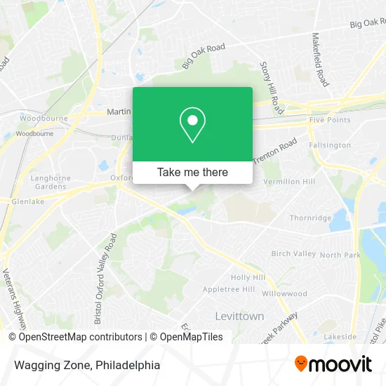 Wagging Zone map