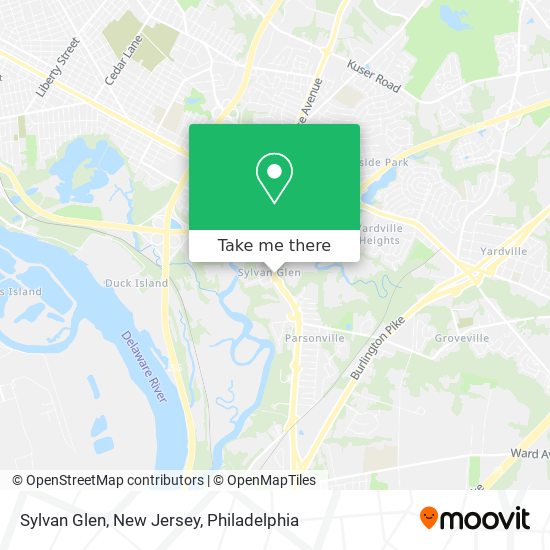 Sylvan Glen, New Jersey map