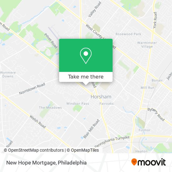 New Hope Mortgage map