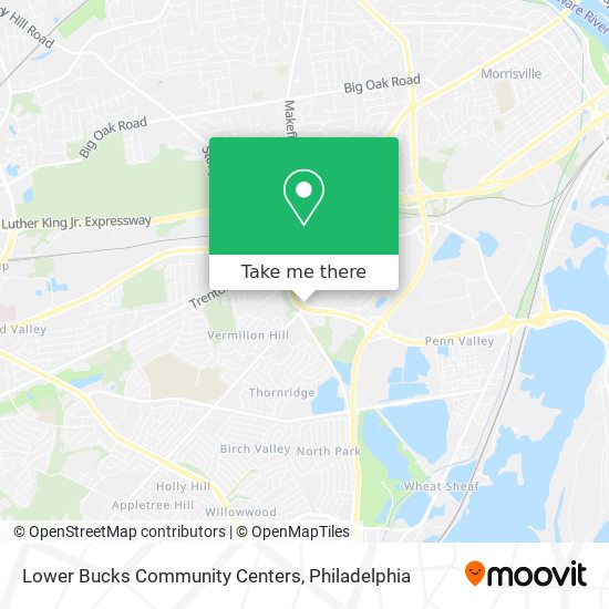 Mapa de Lower Bucks Community Centers