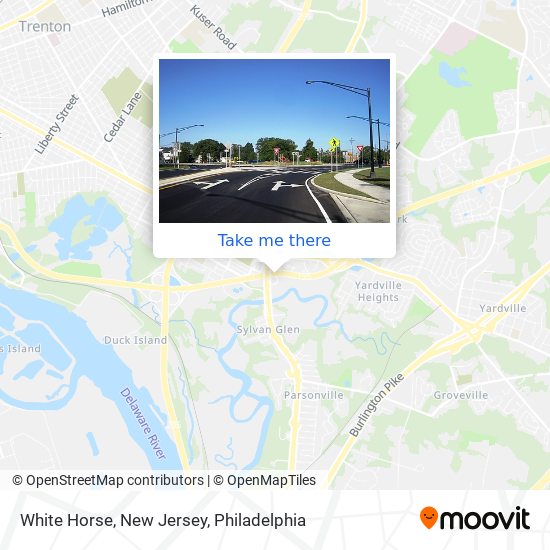 White Horse, New Jersey map