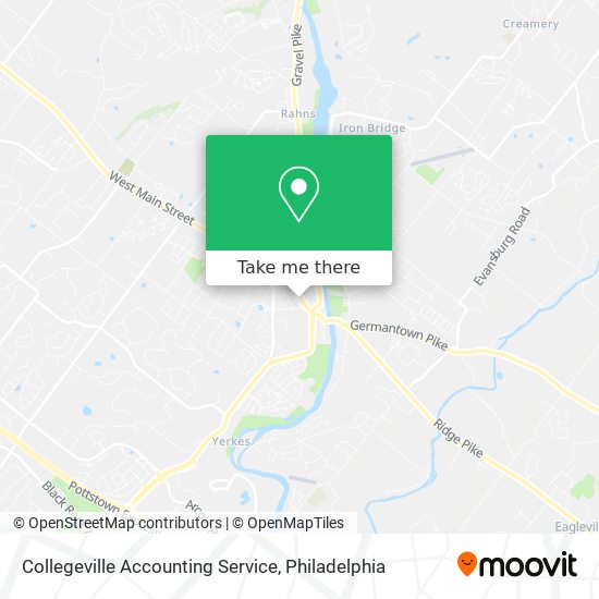 Mapa de Collegeville Accounting Service