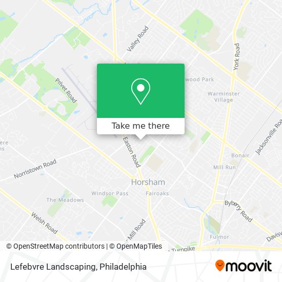 Lefebvre Landscaping map