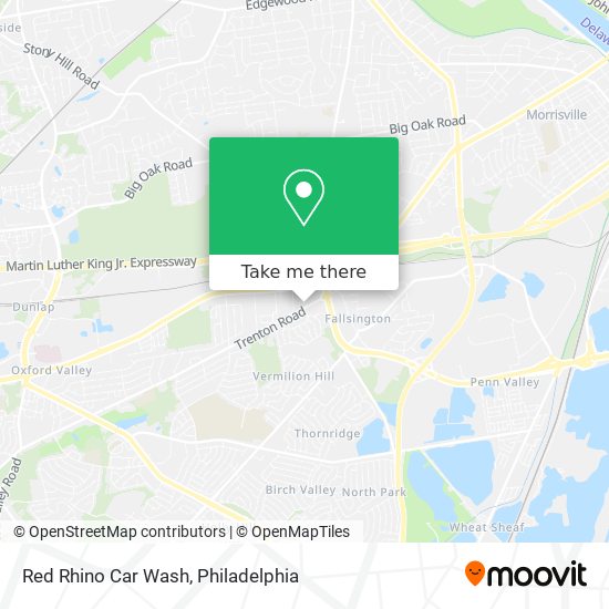 Red Rhino Car Wash map