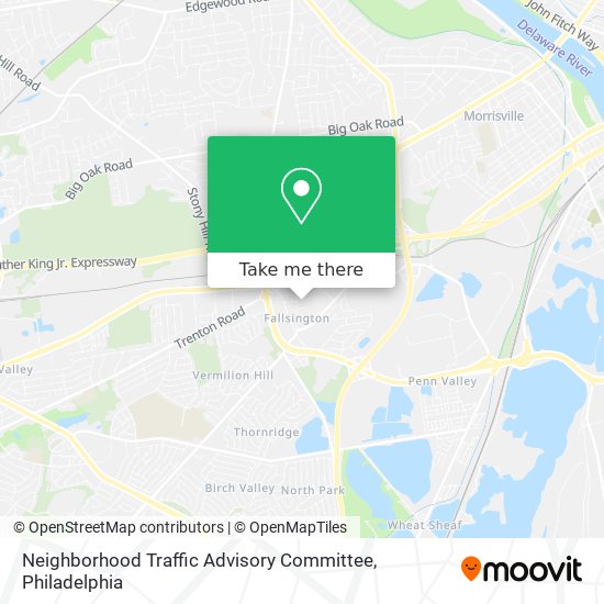 Mapa de Neighborhood Traffic Advisory Committee