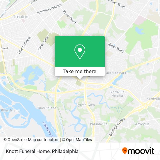 Mapa de Knott Funeral Home
