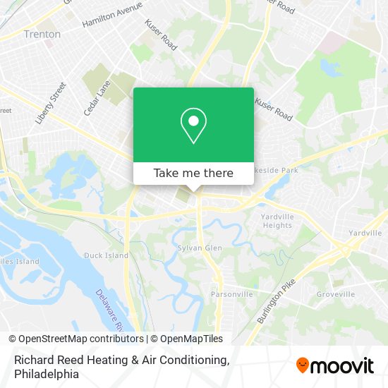 Richard Reed Heating & Air Conditioning map