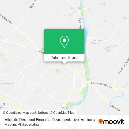 Allstate Personal Financial Representative: Anthony Paone map