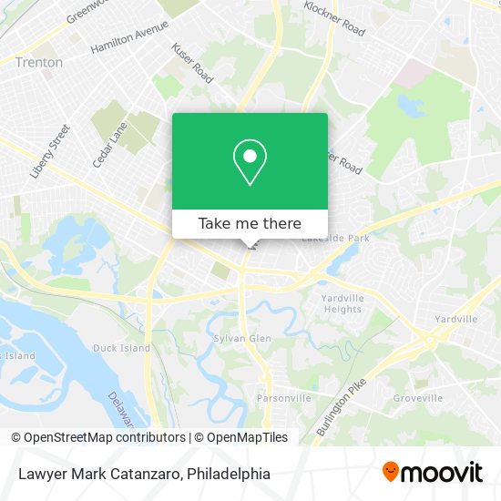 Lawyer Mark Catanzaro map