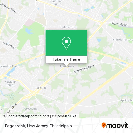 Edgebrook, New Jersey map