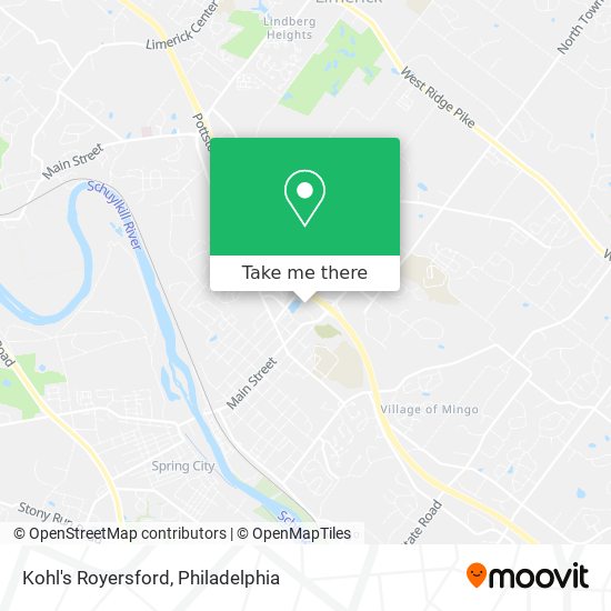 Kohl's Royersford map