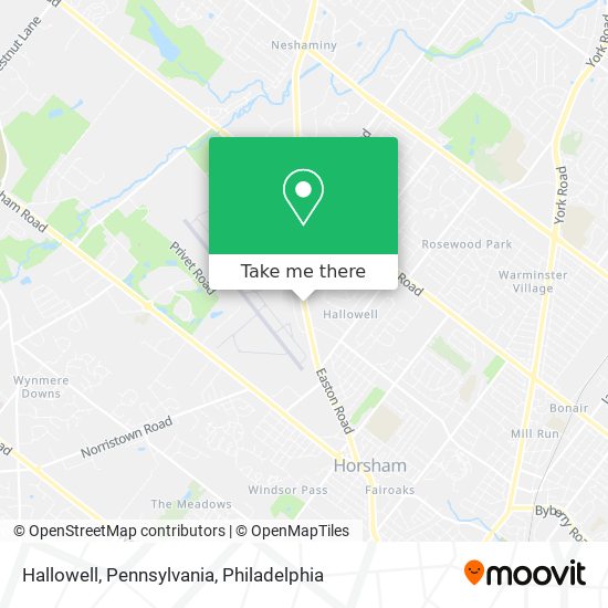 Hallowell, Pennsylvania map