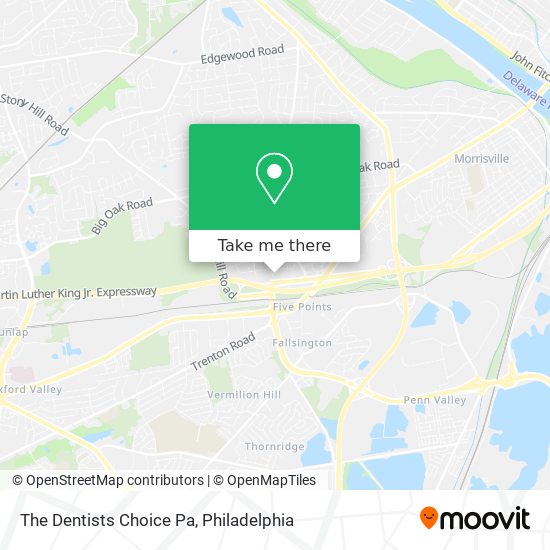 The Dentists Choice Pa map