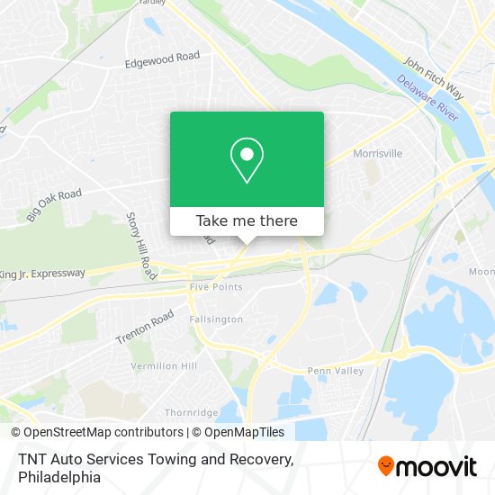 TNT Auto Services Towing and Recovery map