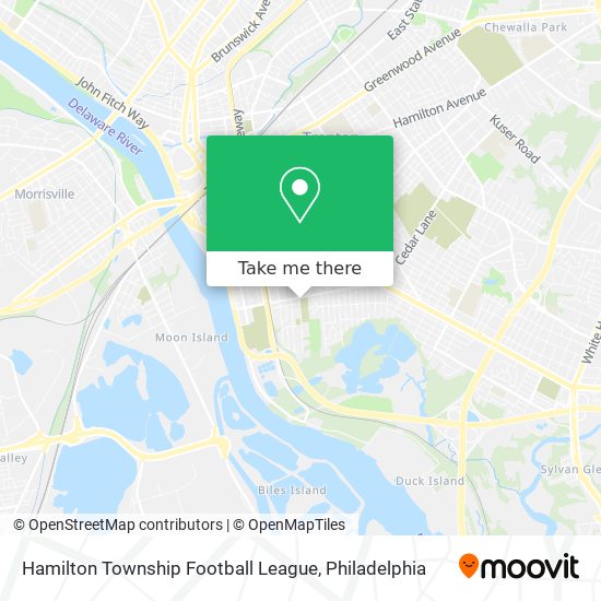 Mapa de Hamilton Township Football League