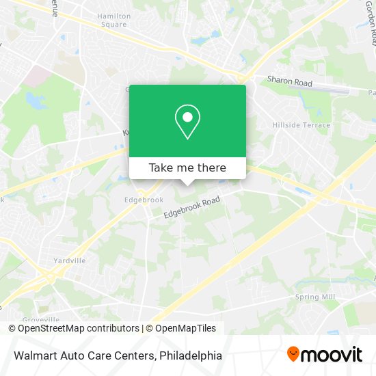 Walmart Auto Care Centers map