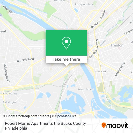 Robert Morris Apartments the Bucks County map