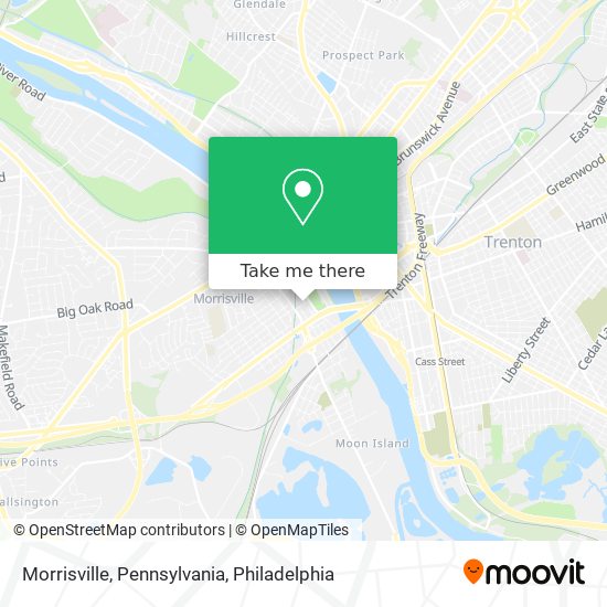 Mapa de Morrisville, Pennsylvania