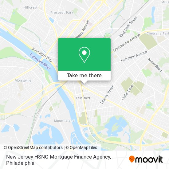 New Jersey HSNG Mortgage Finance Agency map