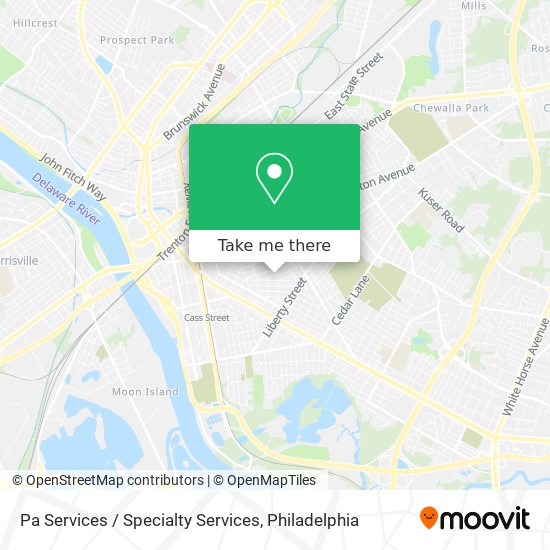 Pa Services / Specialty Services map