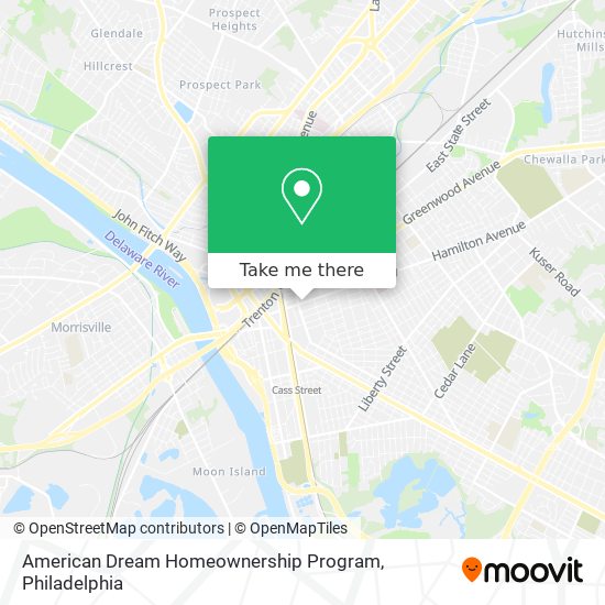 American Dream Homeownership Program map