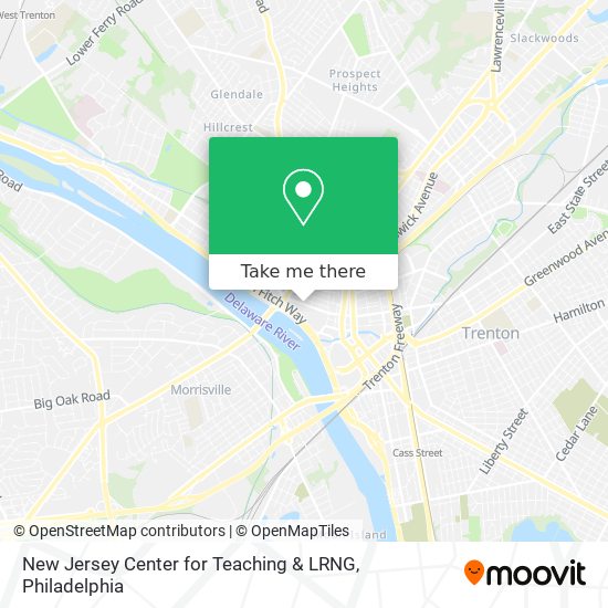 New Jersey Center for Teaching & LRNG map