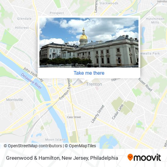 Mapa de Greenwood & Hamilton, New Jersey