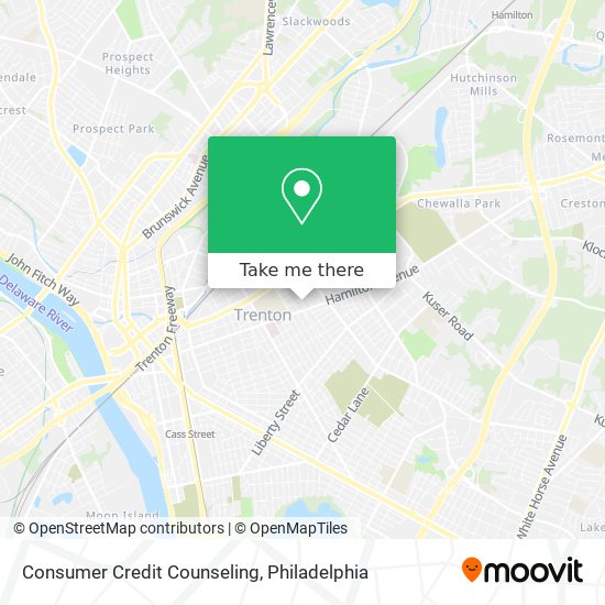 Consumer Credit Counseling map