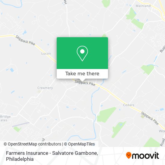 Farmers Insurance - Salvatore Gambone map