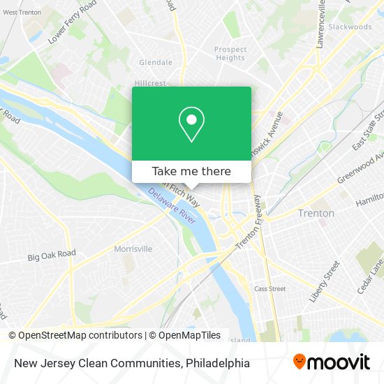 Mapa de New Jersey Clean Communities
