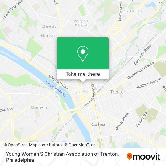 Young Women S Christian Association of Trenton map