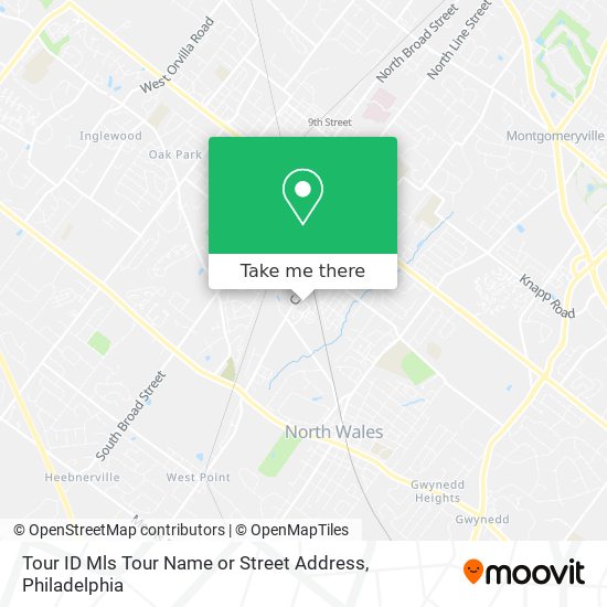 Tour ID Mls Tour Name or Street Address map