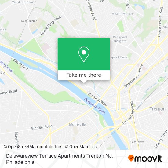 Delawareview Terrace Apartments Trenton NJ map