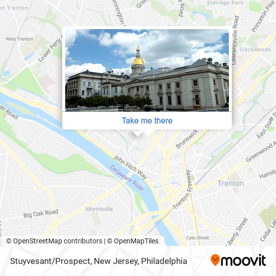 Stuyvesant / Prospect, New Jersey map