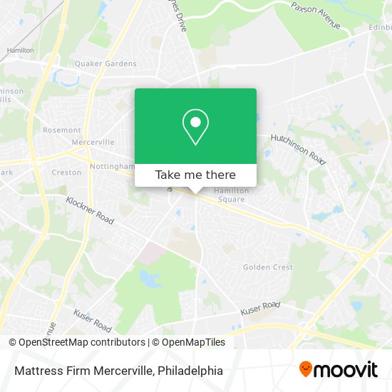 Mapa de Mattress Firm Mercerville