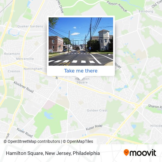 Hamilton Square, New Jersey map