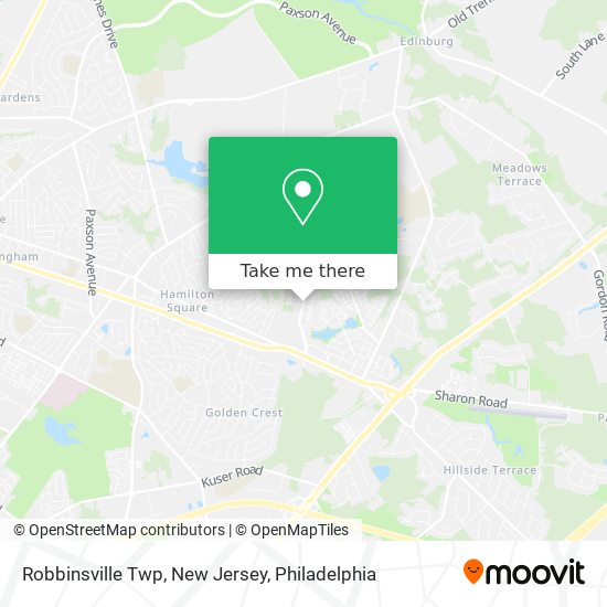 Mapa de Robbinsville Twp, New Jersey