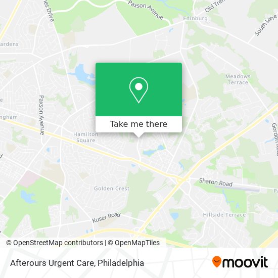 Afterours Urgent Care map