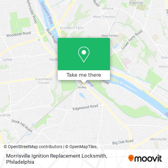 Morrisville Ignition Replacement Locksmith map